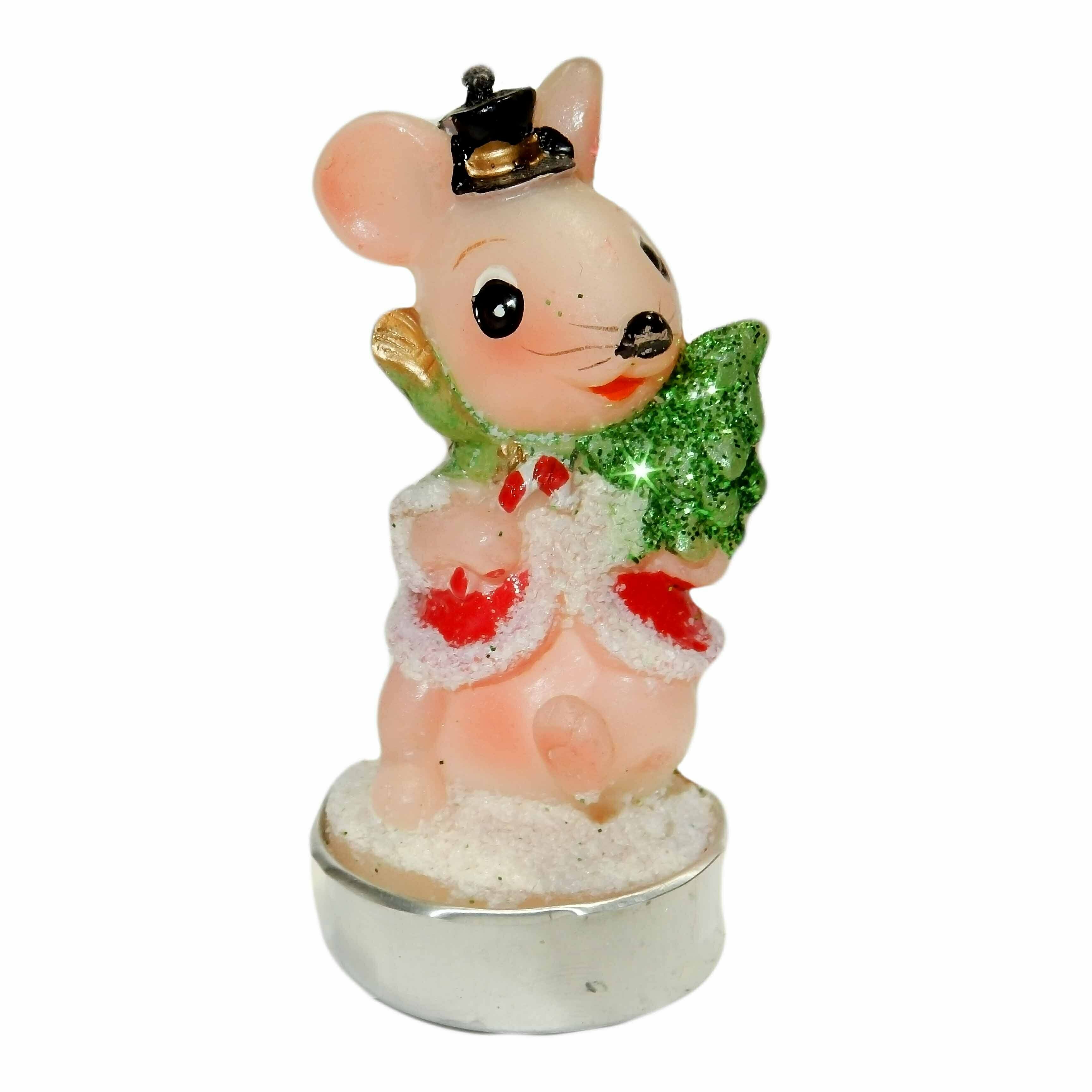 фото Комплект Свеча Мышонок+ёлочка (10шт).