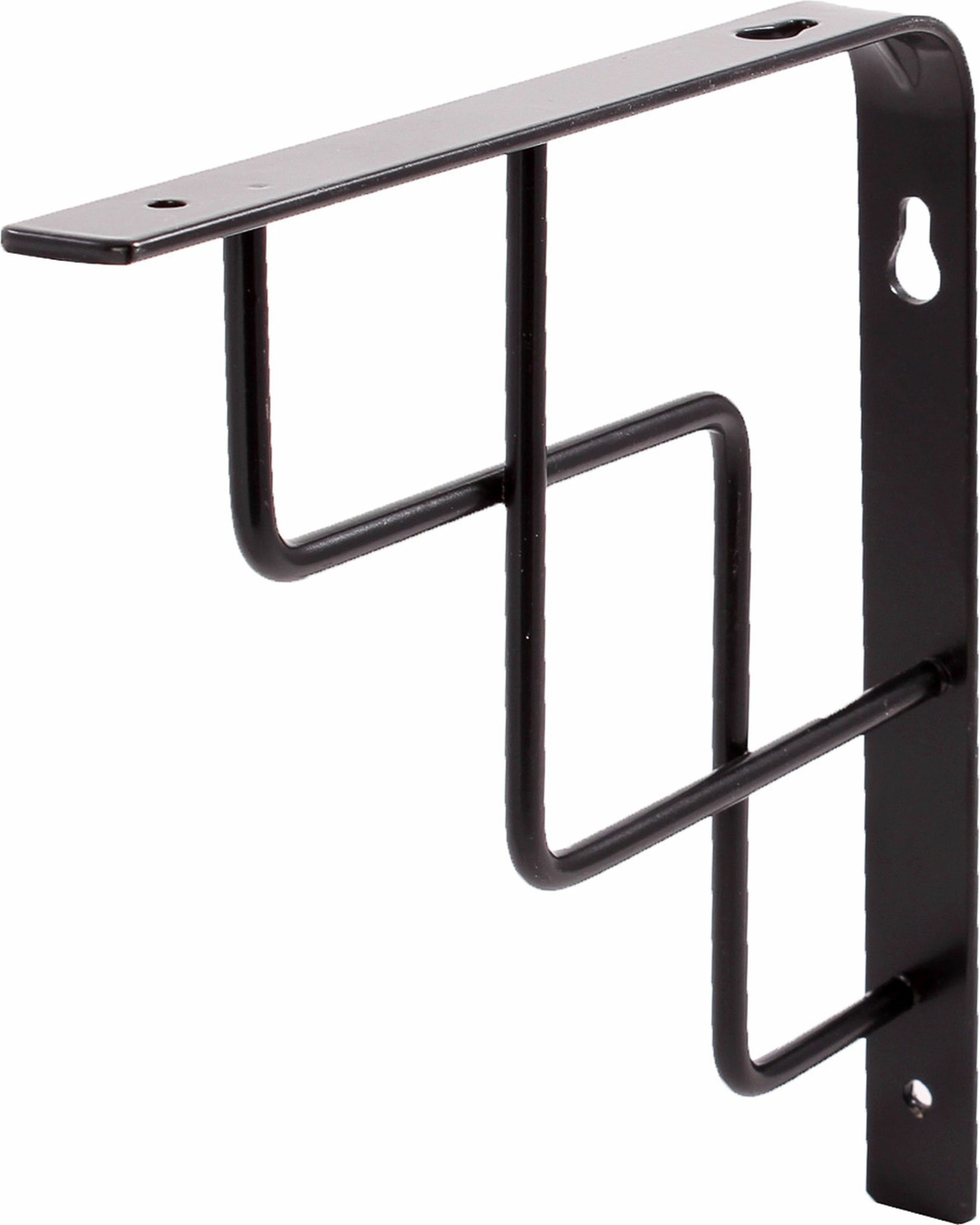 фото Кронштейн для полки Larvij Степ L7608BL/L7624BL, 150х150х20 мм в ассортименте