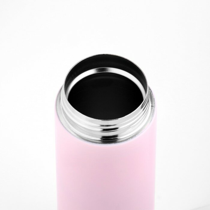 Термос, серия: Simple, 400 мл, сохраняет тепло 8 ч, 20.5 х 6.3 см, розовая - фотография № 3