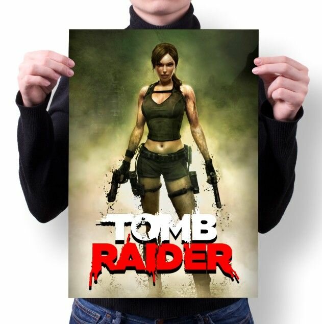 Плакат Расхитительница гробниц, Lara Croft: Tomb Raider №1, А4