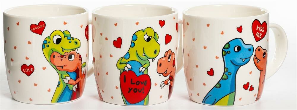 фото Кружка OLAFF 223-08011 KISS ME, 380мл, микс 3 декора 55614