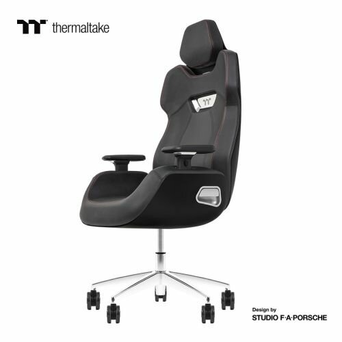 Игровое кресло Thermaltake Argent E700 Gaming Chair Storm Black,Comfort size,4D/75 mm Storm Black,Comfort size,4D/75 mm - фотография № 3