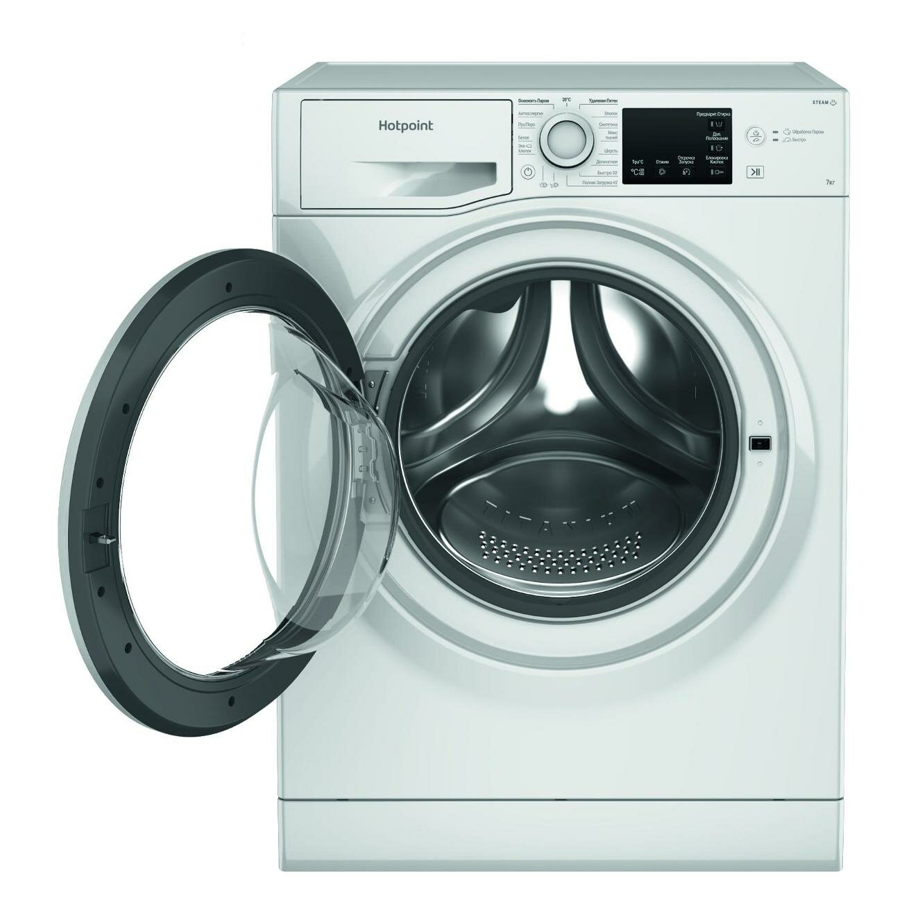 Стиральная машина узкая Hotpoint NSB 7225 W V RU - фотография № 2