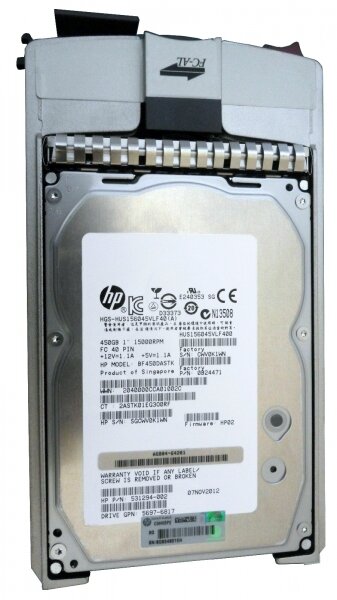 Для серверов HP Жесткий диск HP BF450DASTK 450Gb Fibre Channel 3,5" HDD