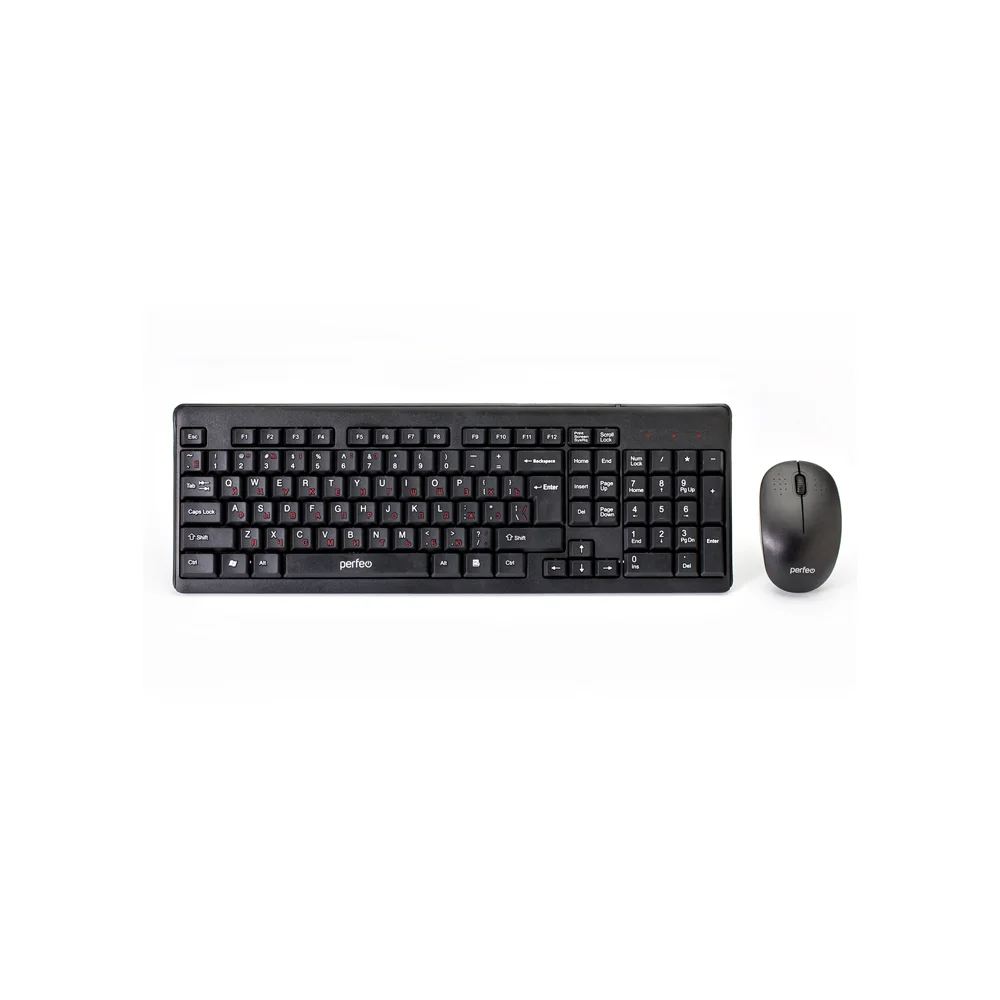 Комплект беспроводной клавиатура + мышь Perfeo Team PF-B4785 черный