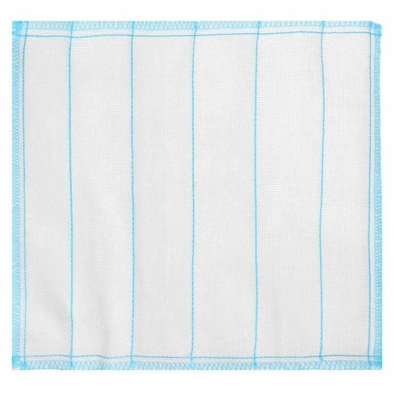 фото Салфетка для уборки Vetta, 30х30см, бамбуковая, бело-голубая 8 слоев, 1 шт.