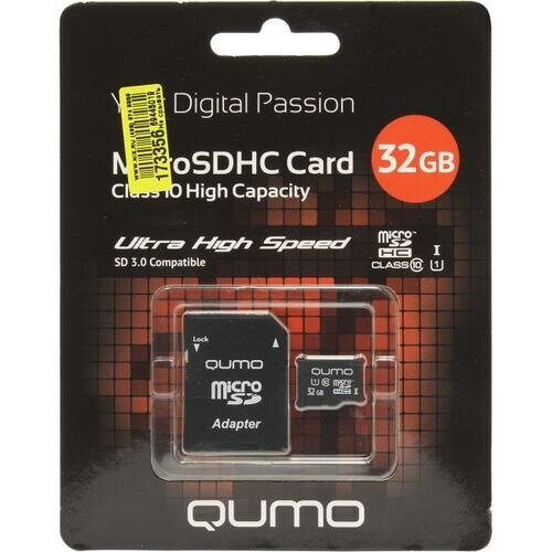 SD карта Qumo QM32GMICSDHC10U1