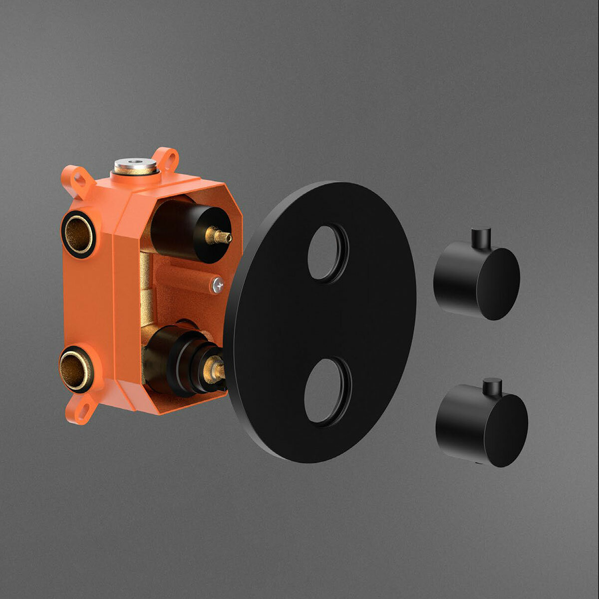 Душевой комплект Vincea VSFW-101TMB термостатический встраиваемый, двухрежимный, черный - фото №6