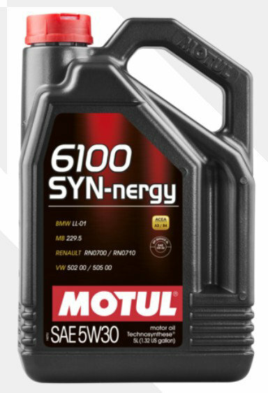 Масло моторное MOTUL 6100 SYN-NERGY 5W30 107971 4литра ACEA A3/B4