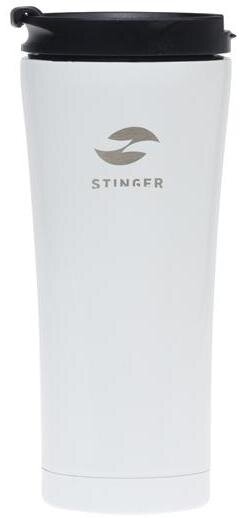 Stinger HY-VF143 White Термокружка stinger, 0,45 л, сталь/пластик, белый глянцевый, 6,6х20 см,stinger hy-vf143 white