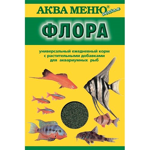 Корм для рыб Аква Меню Флора (хлопья), 20 гр (16 штук)