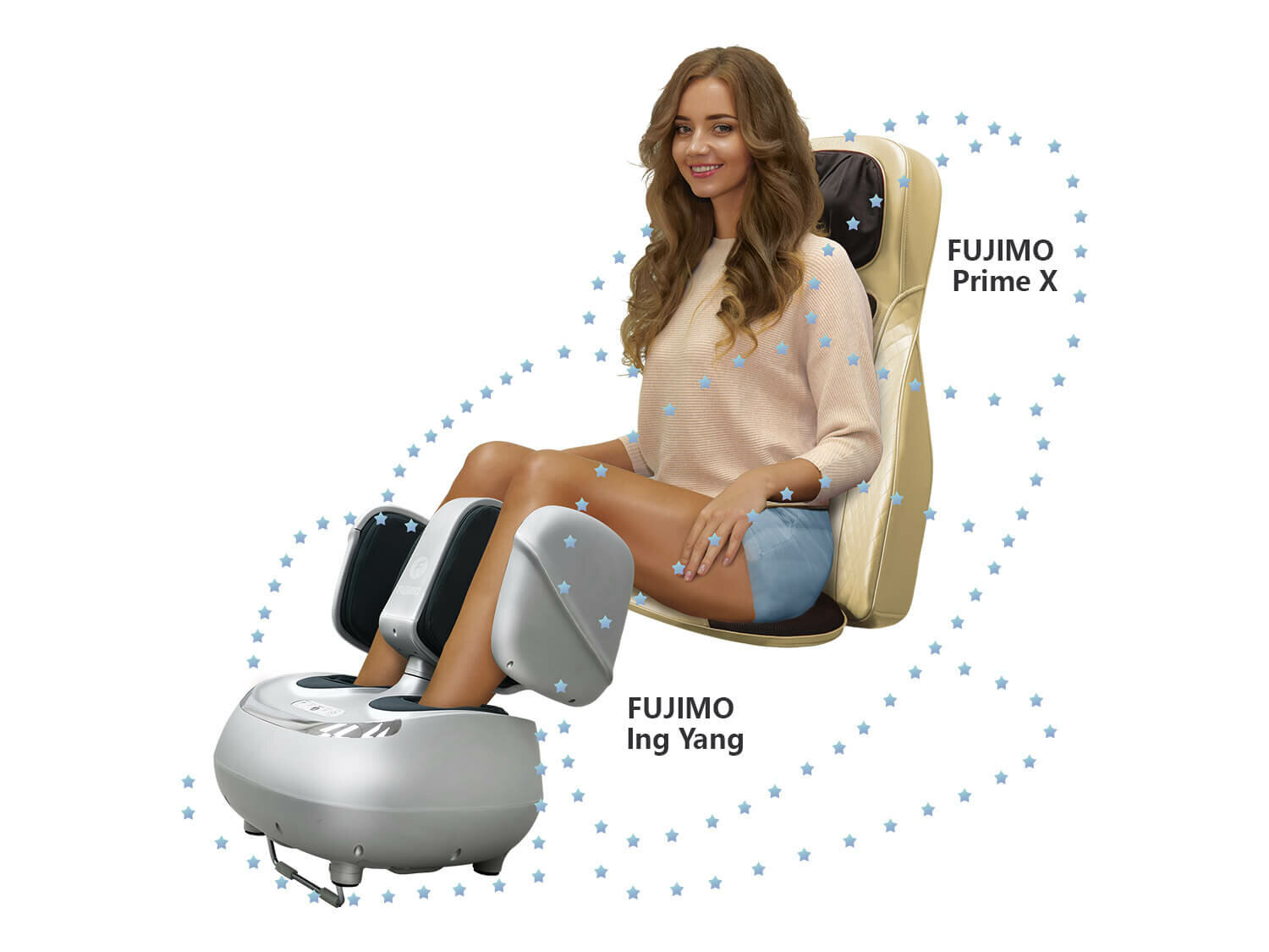 Модульное массажное кресло CRAFT CHAIR 007 (комплект массажеров)