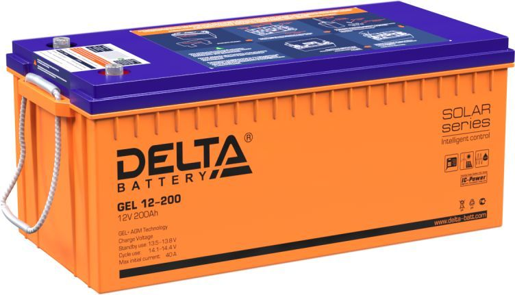 Аккумуляторная батарея Delta GEL 12-200 (12В 200Ач)