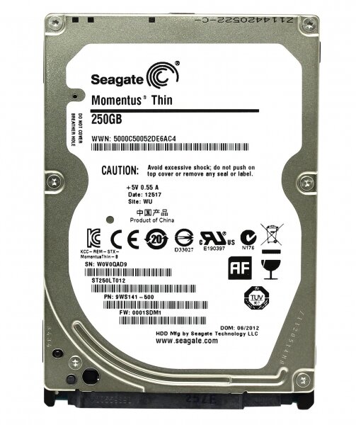 Жесткий Диск Seagate 9WS141 250Gb 5400 SATA 25" HDD