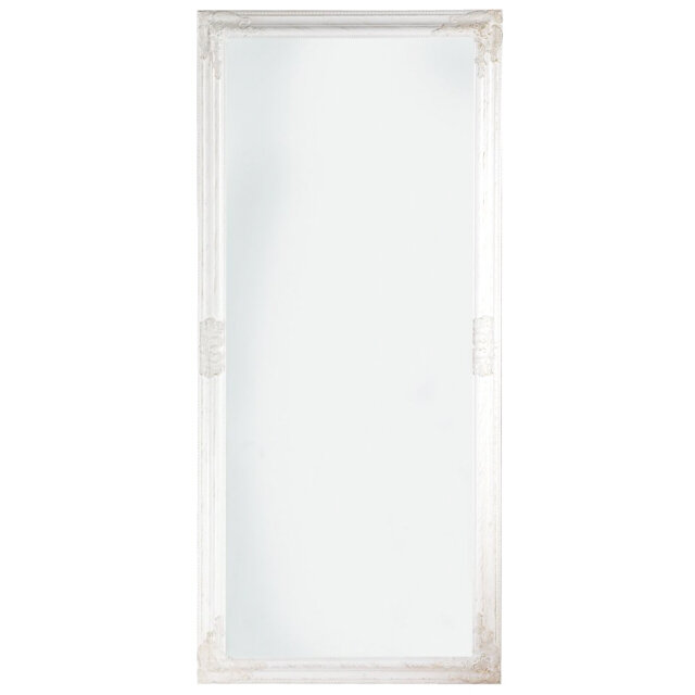 фото Зеркало в раме antique 720x1620мм белый прованс дерево/гипс