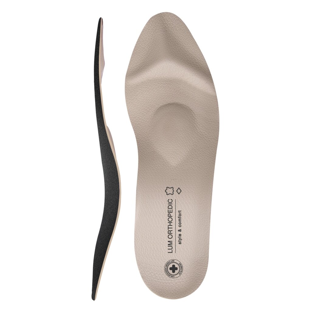 Стельки ортопедические для открытой модельной обуви Luomma Lum207, Размер 40, бежевый