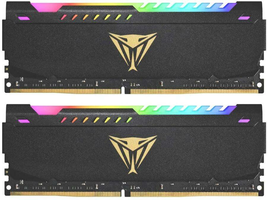 Оперативная память Patriot Viper Steel RGB DDR4 - 2x 16Gb, 3600 МГц, DIMM, CL20 (pvsr432g360c0k)