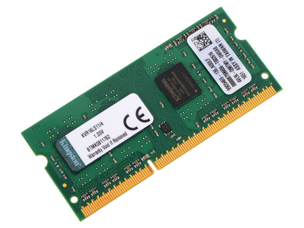 Оперативная память Kingston DDR3L 4Gb SO-DIMM (KVR16LS11/4)