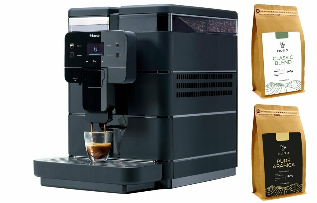 Автоматическая эспрессо-машина Saeco Royal Black + кофе в подарок / 9J0060 - фотография № 1