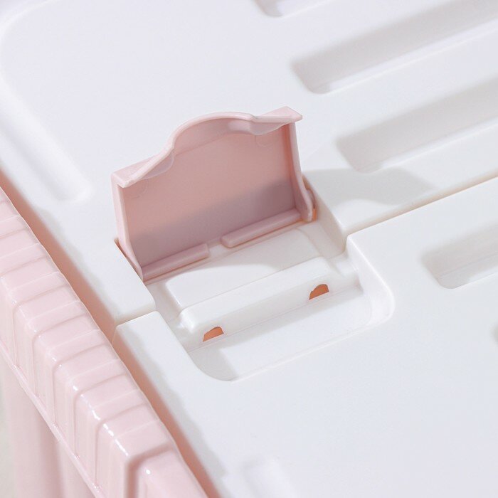 Ящик для хранения со створками «Сплит», 16 л, 25,5×38×25,5 см, цвет розовый - фотография № 5