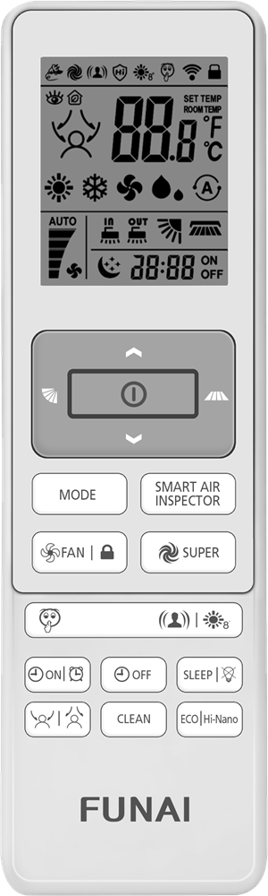 Funai Кондиционер FUNAI Инверторная сплит-система EMPEROR SMART EYE DC inverter внутренний блок RACI-EM35HP.D04/S - фотография № 2