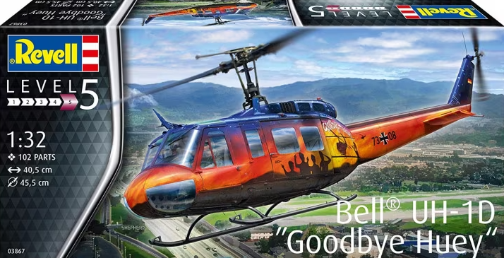 03867RE Американский многоцелевой вертолёт Bell UH-1D quot; Goodbye Hueyquot;