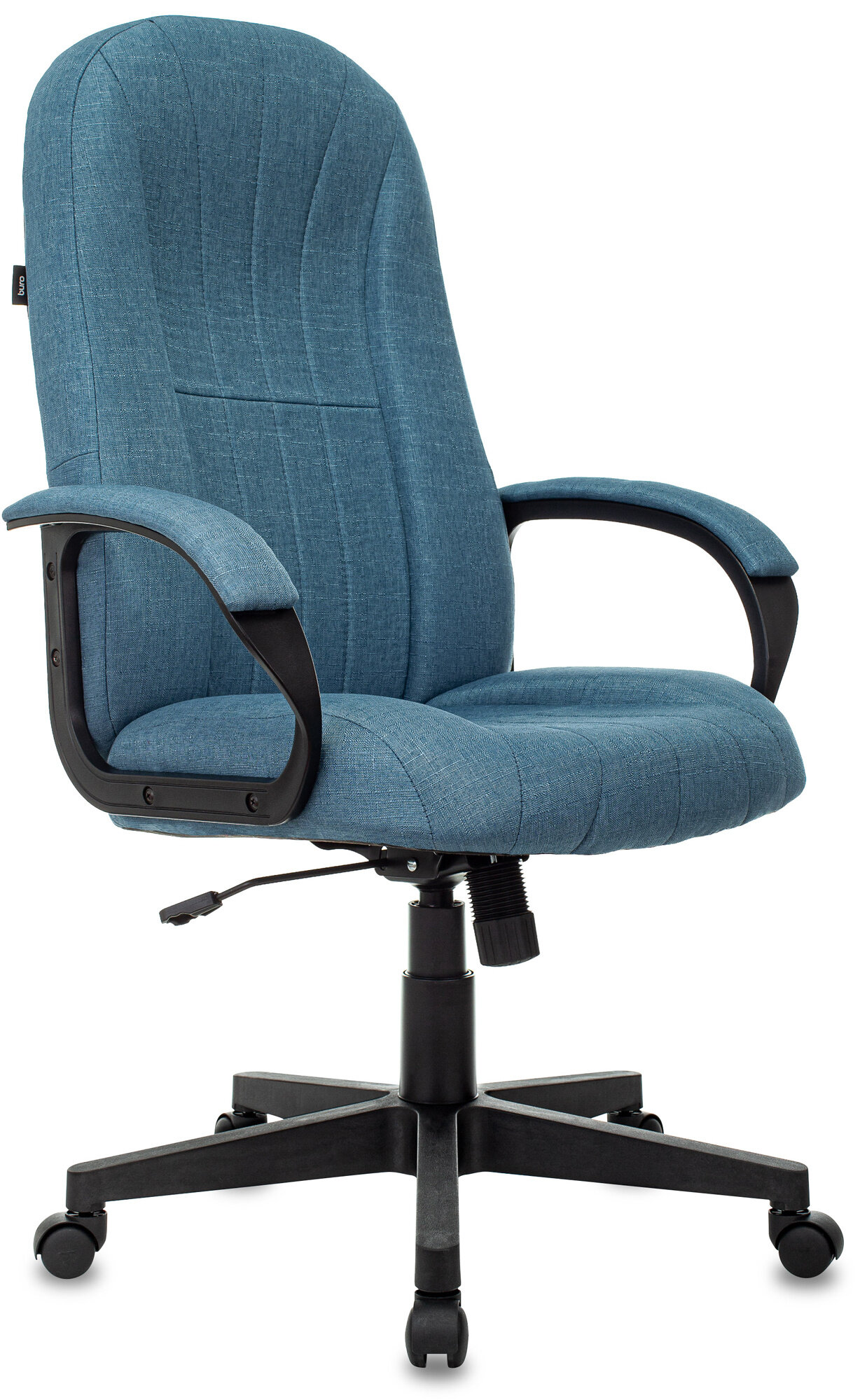 Кресло руководителя Бюрократ T-898, на колесиках, ткань, синий [t-898/415-blue]