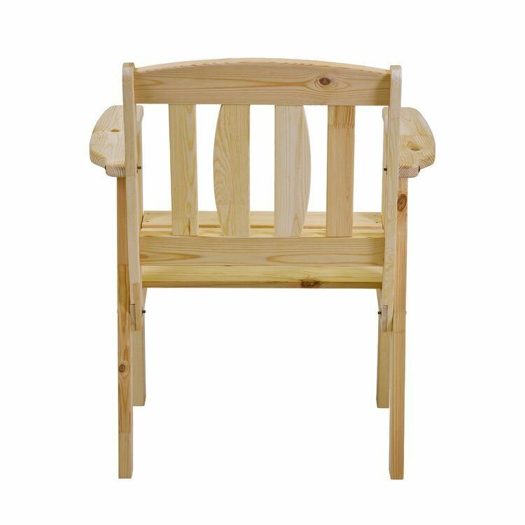 Кресло деревянное, комплект из 2-х шт., 68*70*84 см., Кресло садовое, из сосны, мебель для бани и сауны - фотография № 10