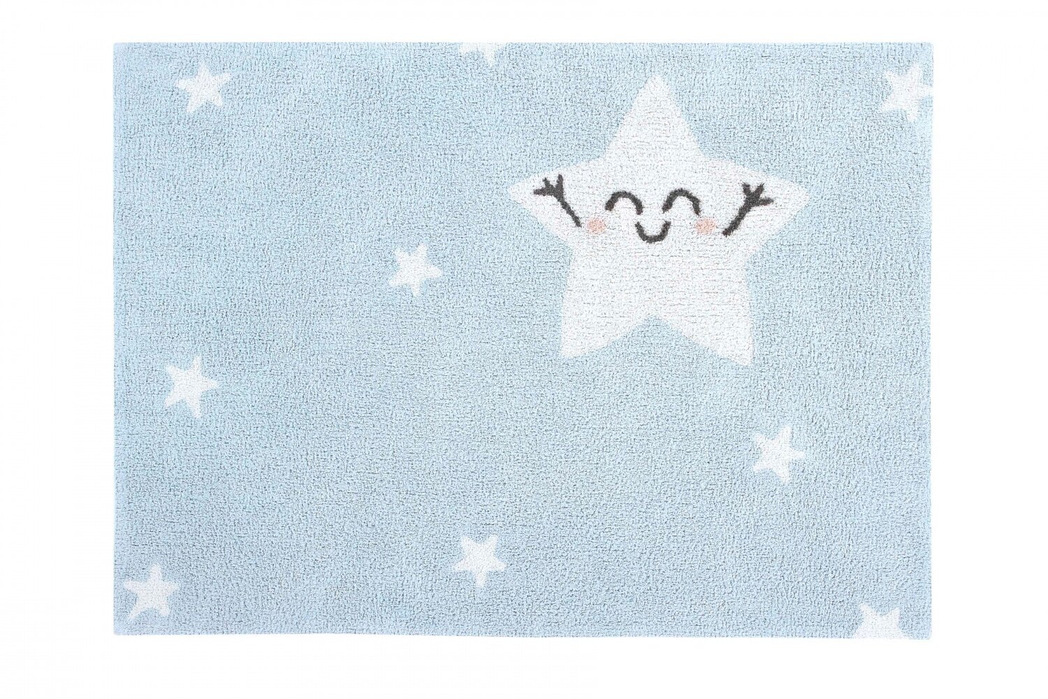 Ковер Lorena Canals Счастливая звезда, голубой, 1.6 х 1.2 м Hoff - фото №2