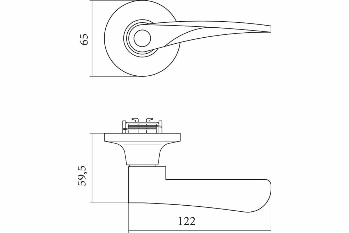 Ручка защелка Palladium 3901 PB BK 00011654 - фотография № 5