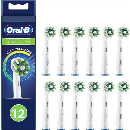 Насадка для электрической зубной щетки Oral-b Cross Action BR2-374251, 12 шт.