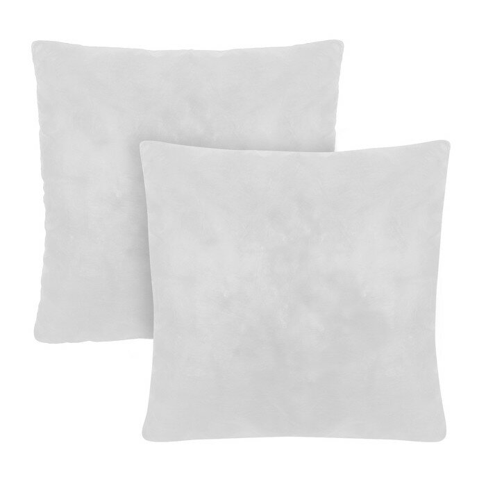 фото Набор подушек синтетических "Экономь и Я" 45х45 2шт,микрофайбер,чехол спанбонд, 250гр