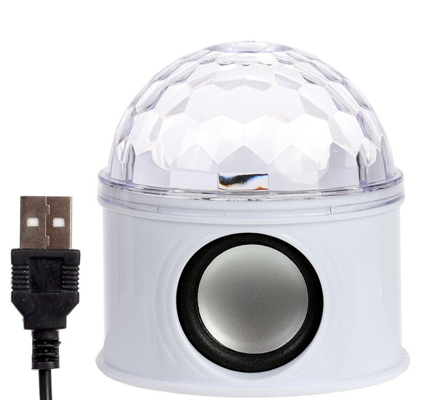 фото Светильник, Хрустальный шар с динамиком