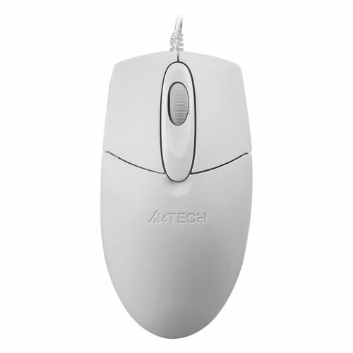 Мышь A4TECH OP-720, оптическая, проводная, USB, белый и серый [op-720 usb (white)]