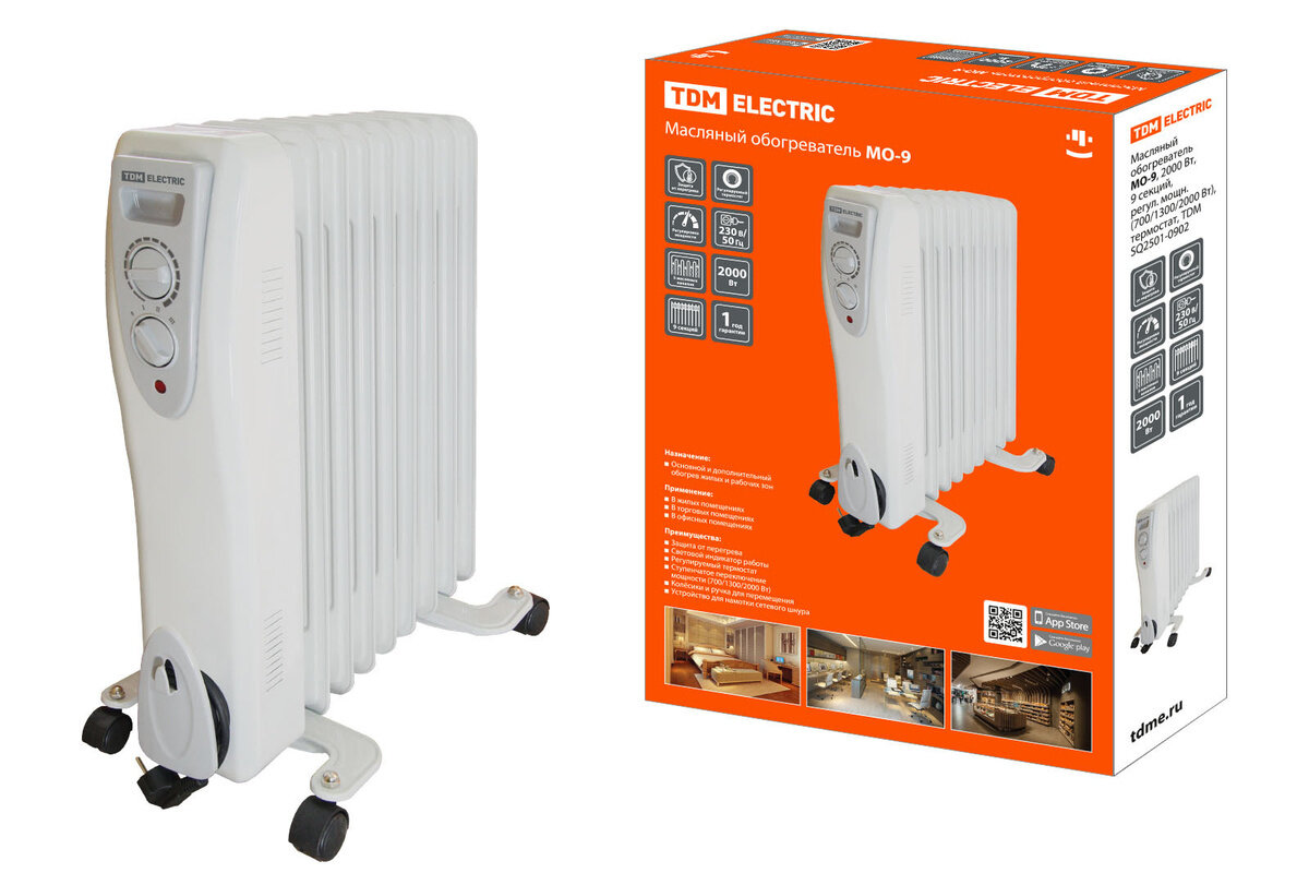 фото Обогреватель напольный TDM, MO-9, цвет: серый