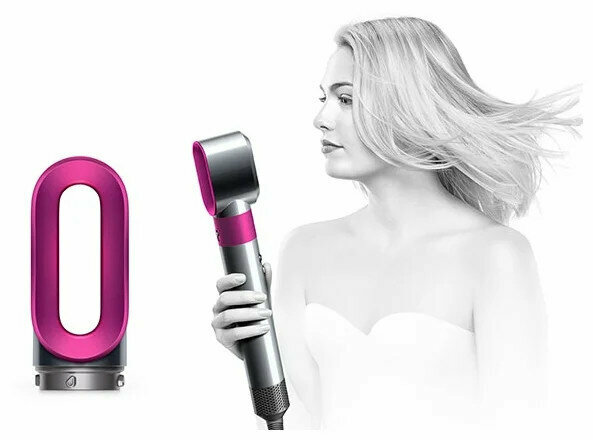 Фен-стайлер Dyson Airwrap HS01 (4 насадки в комплекте), fuchsia - фотография № 11