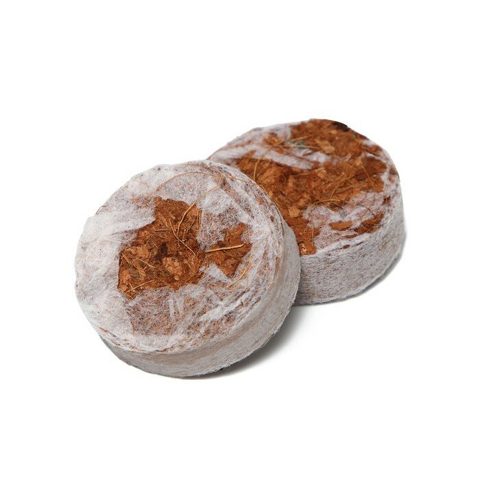 Таблетки кокосовые, d - 3,5 см, с оболочкой, набор 6 шт, - фотография № 2