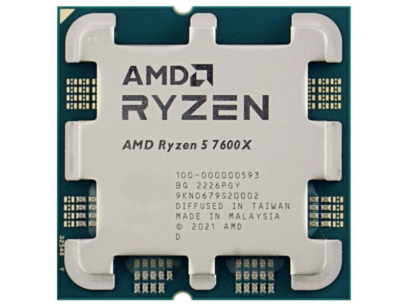 Процессор AMD Ryzen 5 7600X AM5 6 x 4700 МГц
