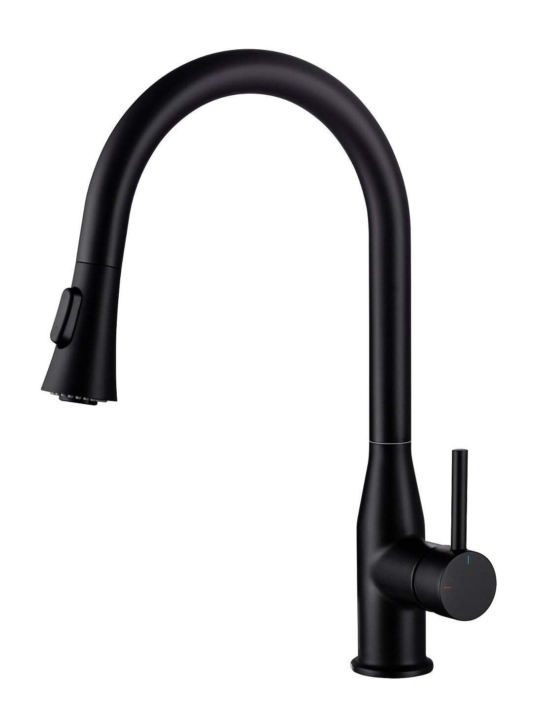 Смеситель для кухни Timo Saona 2336/03FL с выдвижной лейкой, черный