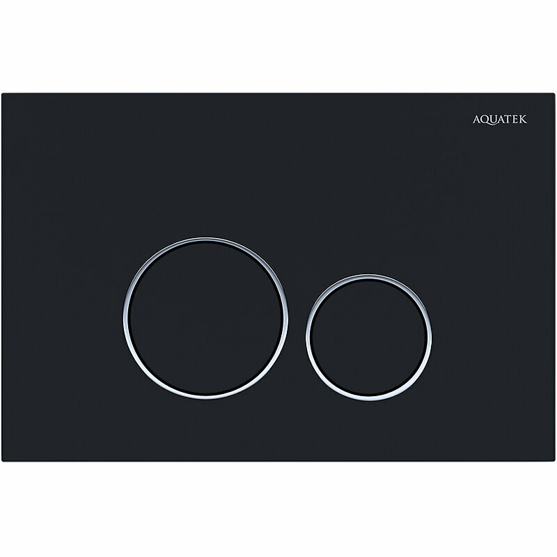 фото Клавиша смыва Aquatek KDI-0000020 Черная матовая