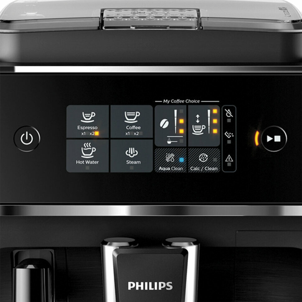 Кофемашина PHILIPS EP2231/40, 1850 Вт, объем 1,8 л, автокапучинатор, черная, 454218 - фотография № 3