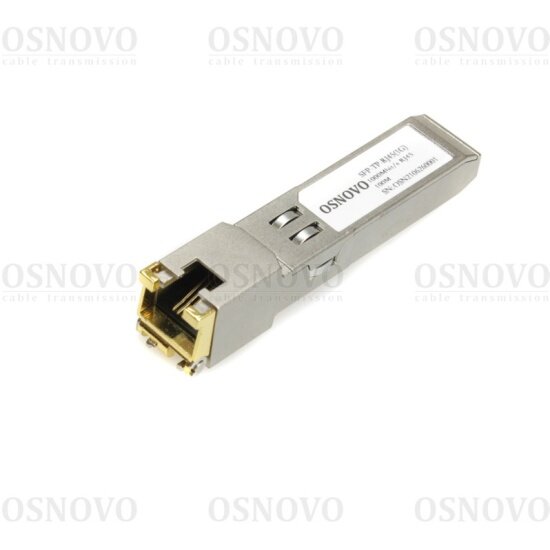 Медный SFP модуль Gigabit Ethernet с разъемом RJ45 Osnovo SFP-TP-RJ45(1G)