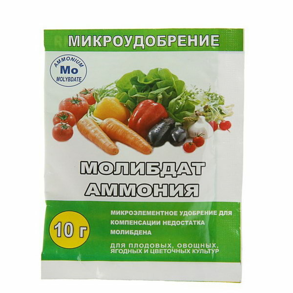 Микроудобрение "Молибдат аммония" 10 г 4 шт.