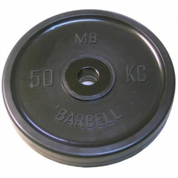 MB Barbell Диск олимпийский "Barbell" d 51 мм чёрный 50,0 кг