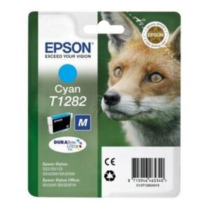 Картридж Epson T1282 Cyan голубой C13T12824010