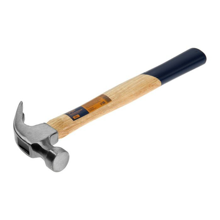 фото Тундра Молоток-гвоздодер тундра, деревянная рукоятка, 250 г