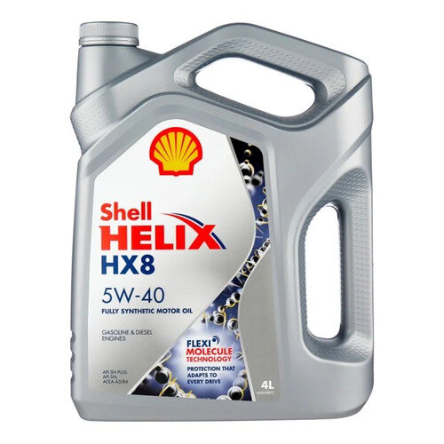 Моторное масло SHELL Helix HX 8 Synthetic, 5W-40, 4л, синтетическое [550051529]