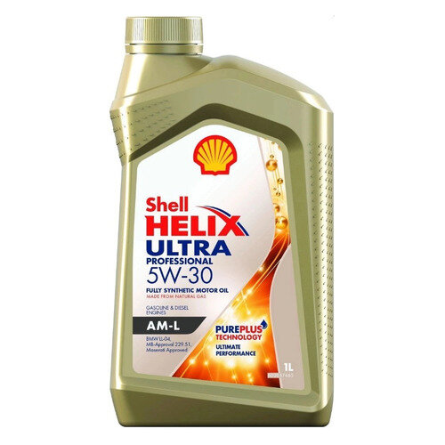 Моторное масло SHELL Helix Ultra Professional AM-L, 5W-30, 1л, синтетическое [550046352]