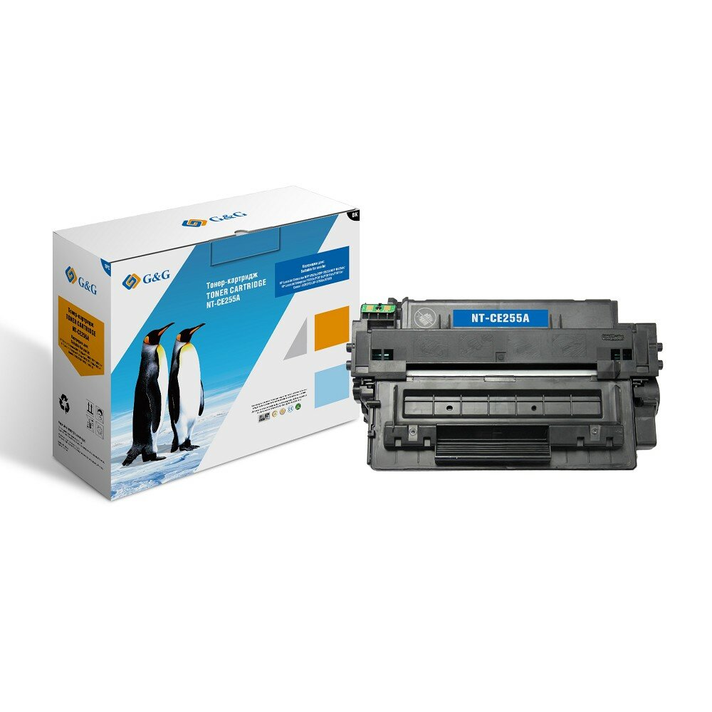 G&G Картридж лазерный NT-CE255A черный 6000стр. для HP LJ Enterprise MFP M525c P3015n LJ Pro M521dn MFP M521dw MFP