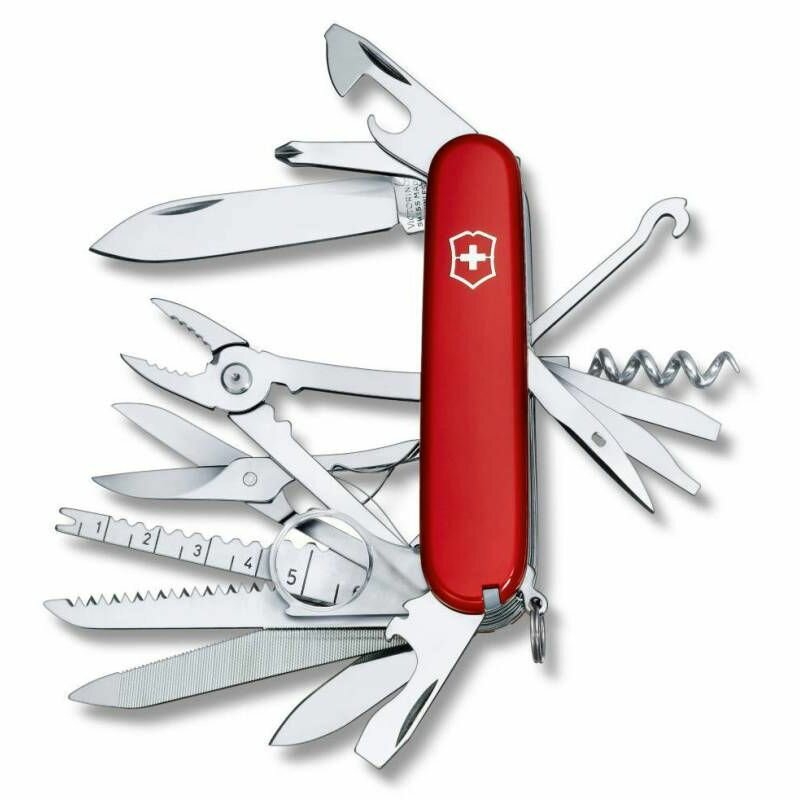 Нож перочинный Victorinox SwissChamp (1.6795) 91мм 33функций красный